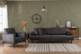 Atelier Del Sofa Mustang Sofá cama de 3 plazas Antracita